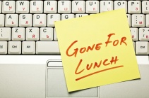 Lunch break concept